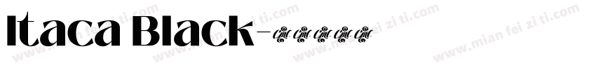 Itaca Black字体转换